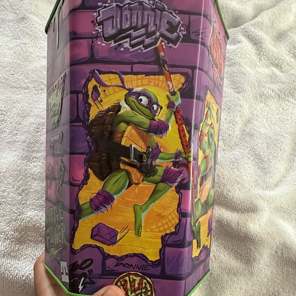 TMNT Mutant Mayhem Popcorn Tin 2023 | Collectible Movie Bucket | Michelangelo - Picture 6 of 6